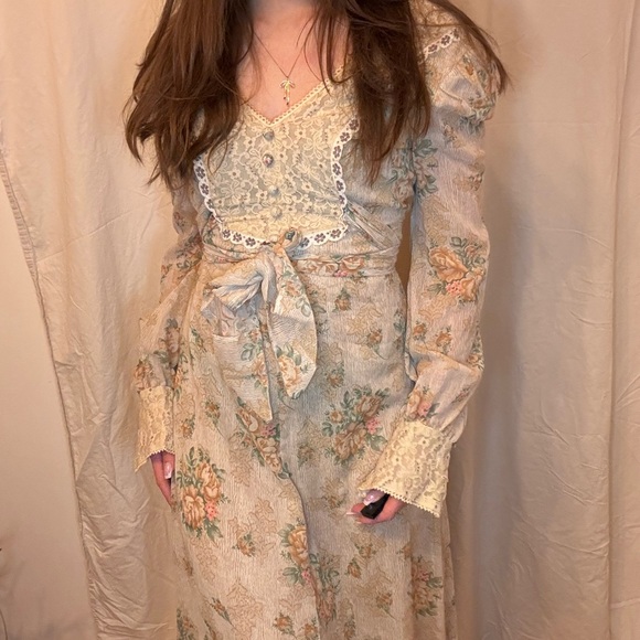 Dresses & Skirts - 1960s Custom Prairie Wedding Dress- Rare, one of a kind